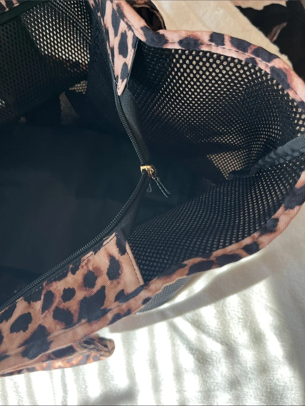Victoria’s Secret beach bag- mesh/leopard print